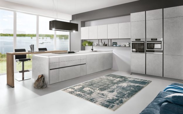 graue moderne Designerküche